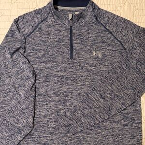 Under Armour Heathered Blue Long Sleeve Top